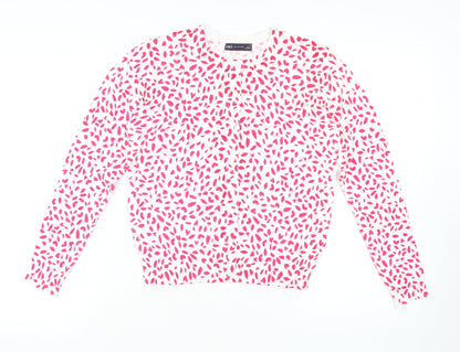 Womens UK Size 12 Marks and Spencer Pink Cardigan Jumper