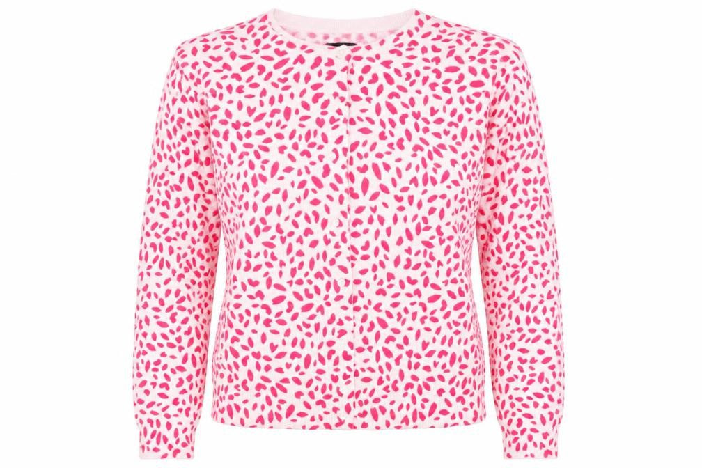 Womens UK Size 12 Marks and Spencer Pink Cardigan Jumper