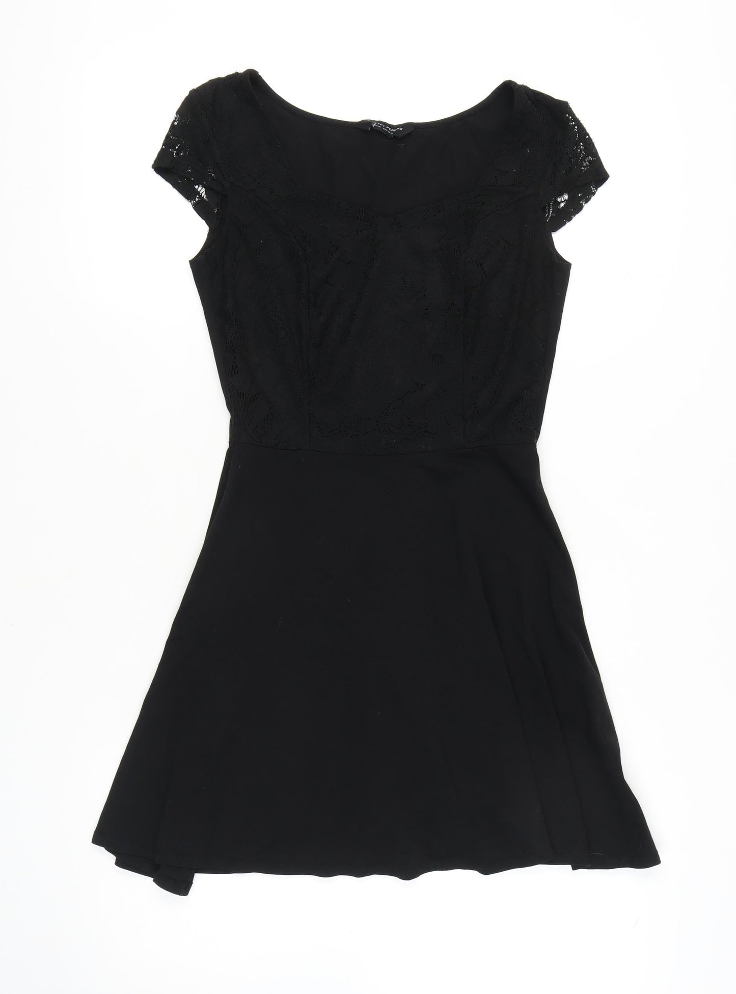 Dorothy Perkins Women's Black Fit & Flare Dress Size 10