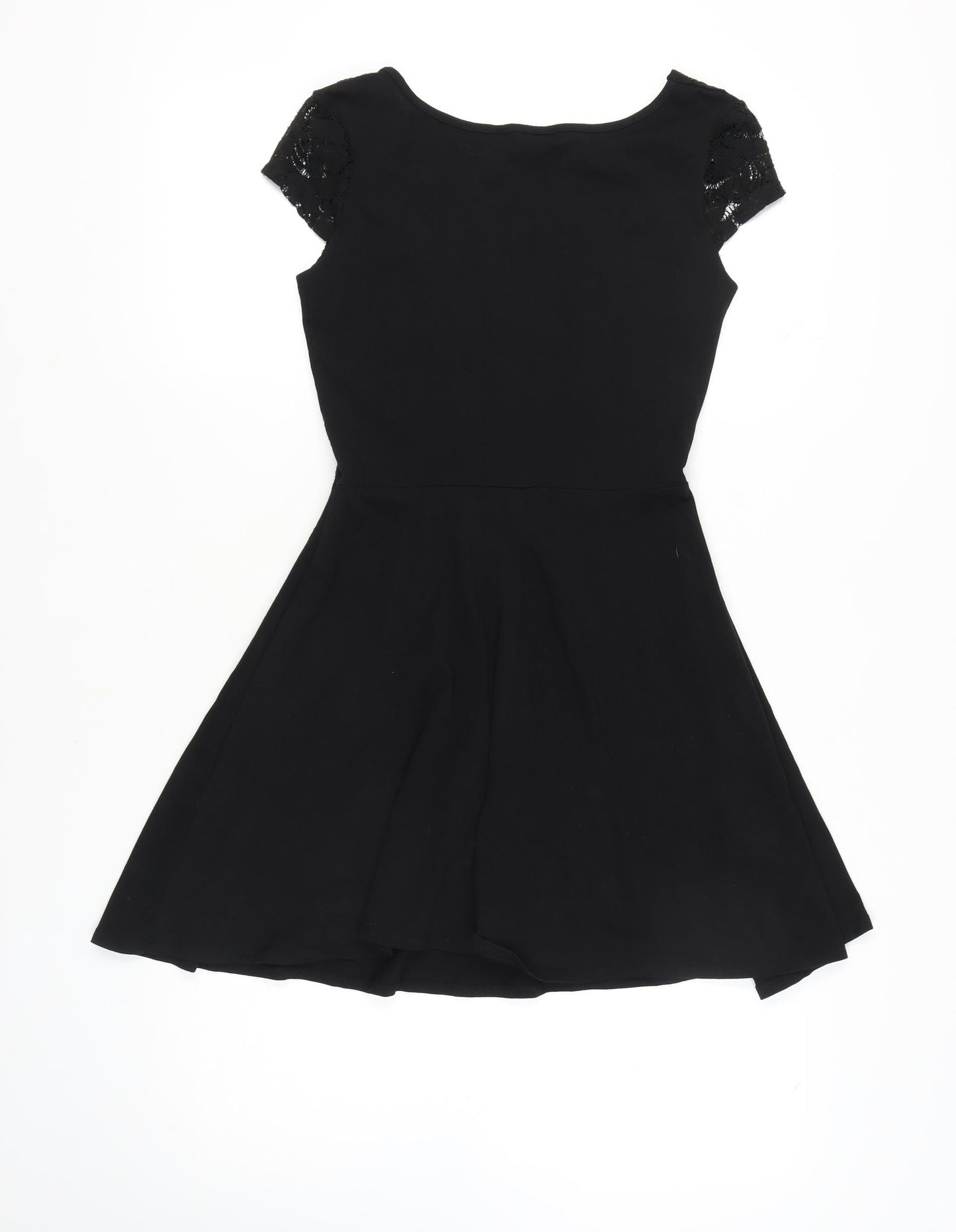 Dorothy Perkins Women's Black Fit & Flare Dress Size 10