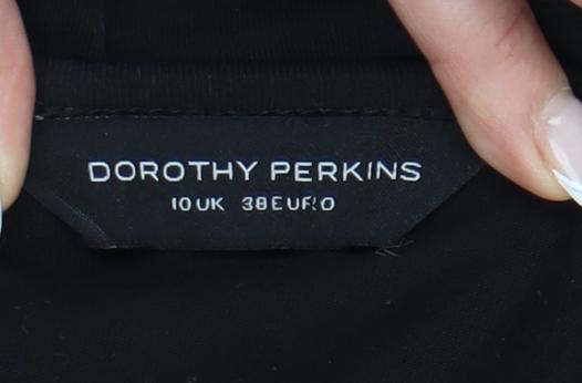 Dorothy Perkins Women's Black Fit & Flare Dress Size 10