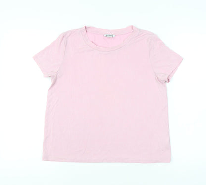 Womens UK Size M Monki Pink Basic T-Shirt