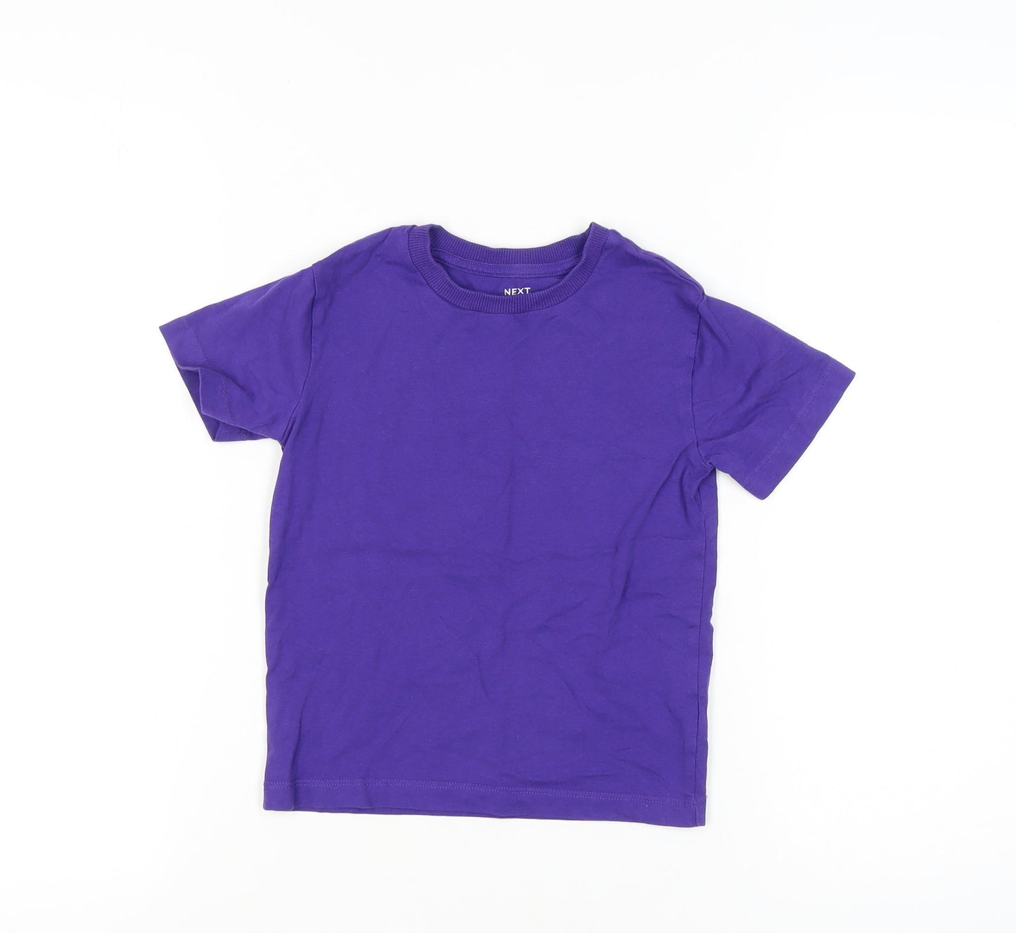 Next Boys Purple T-Shirt, 5 Years, Short Sleeve, Cotton