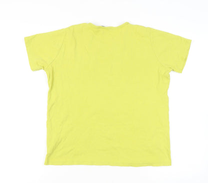 Isle Women's Yellow T-Shirt, Size L, Short Sleeve Casual