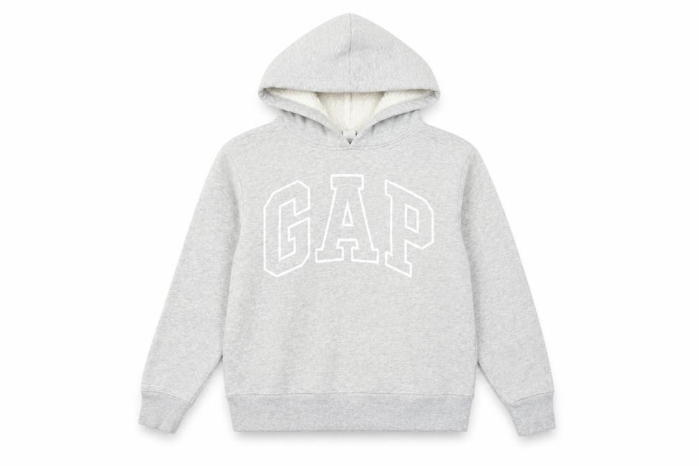 Unisex Adults UK Size S Gap Grey Pullover Hoodie