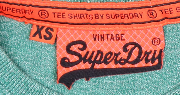 Superdry Men's XS Green Vintage Graphic T-Shirt