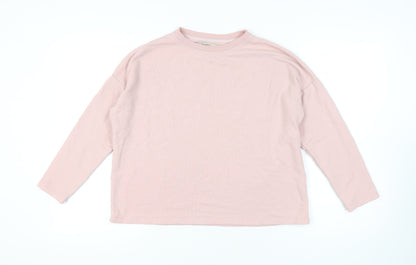 Womens UK Size S Pull&Bear Pink Pullover Sweatshirt
