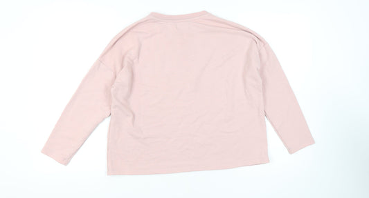 Womens UK Size S Pull&Bear Pink Pullover Sweatshirt