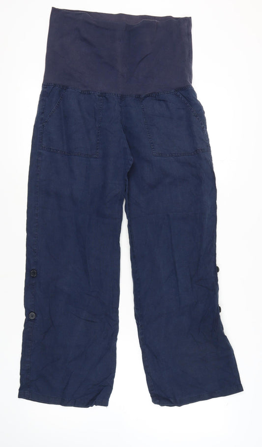 Monsoon Women's Blue Cargo Trousers Size 12