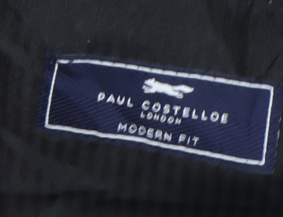 Paul Costelloe Men's Black Wool Trousers - Size 34