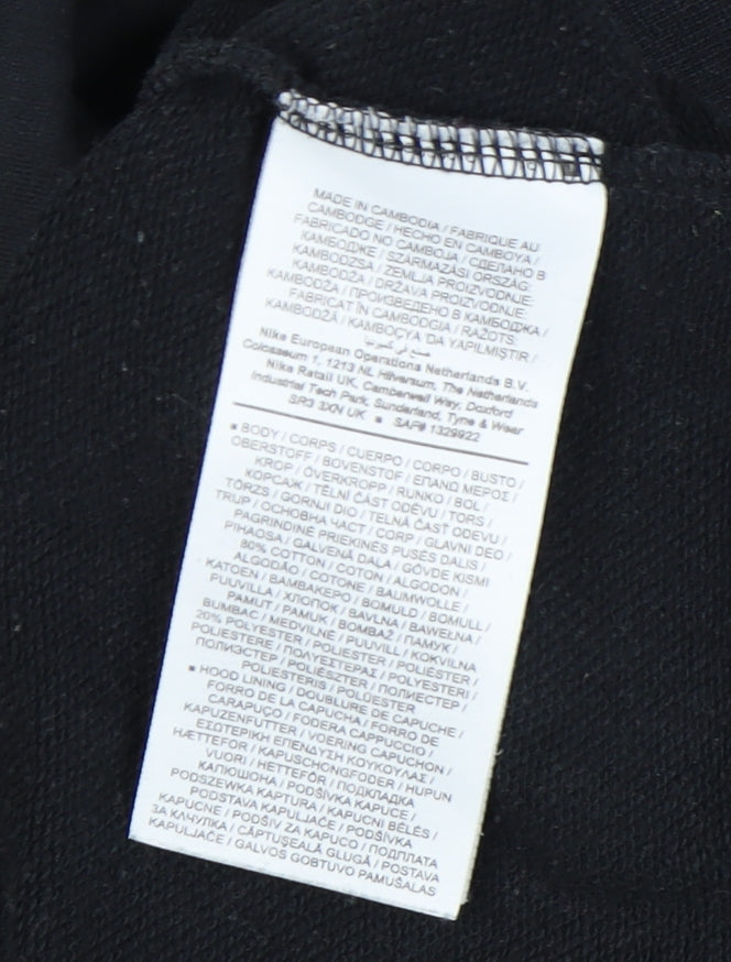 Mens UK Size XS Nike Black Pullover Hoodie