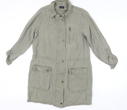 Womens UK Size 8 Marks and Spencer Green Basic Jacket