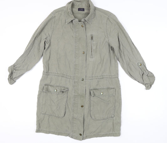 Womens UK Size 8 Marks and Spencer Green Basic Jacket