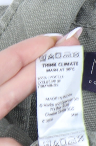 Womens UK Size 8 Marks and Spencer Green Basic Jacket