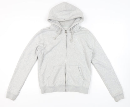 Womens UK Size 10 Jack Wills Grey Full Zip Hoodie