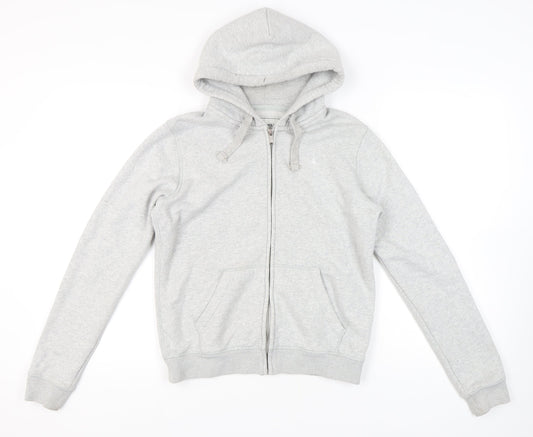 Womens UK Size 10 Jack Wills Grey Full Zip Hoodie