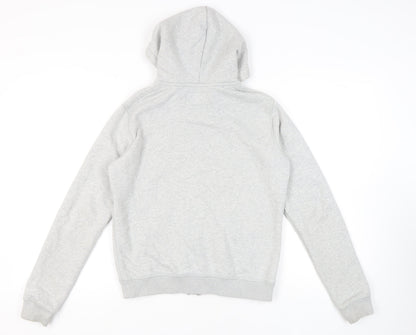 Womens UK Size 10 Jack Wills Grey Full Zip Hoodie