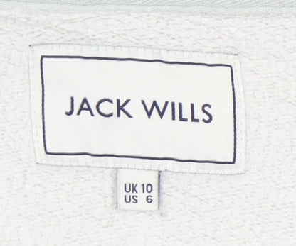 Womens UK Size 10 Jack Wills Grey Full Zip Hoodie
