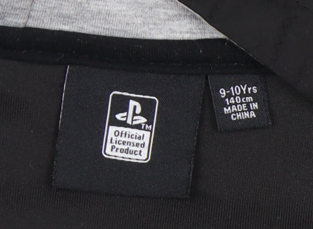 PlayStation Boys Black/Grey Full Zip Hoodie 9-10 Years