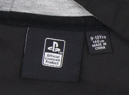 PlayStation Boys Black/Grey Full Zip Hoodie 9-10 Years