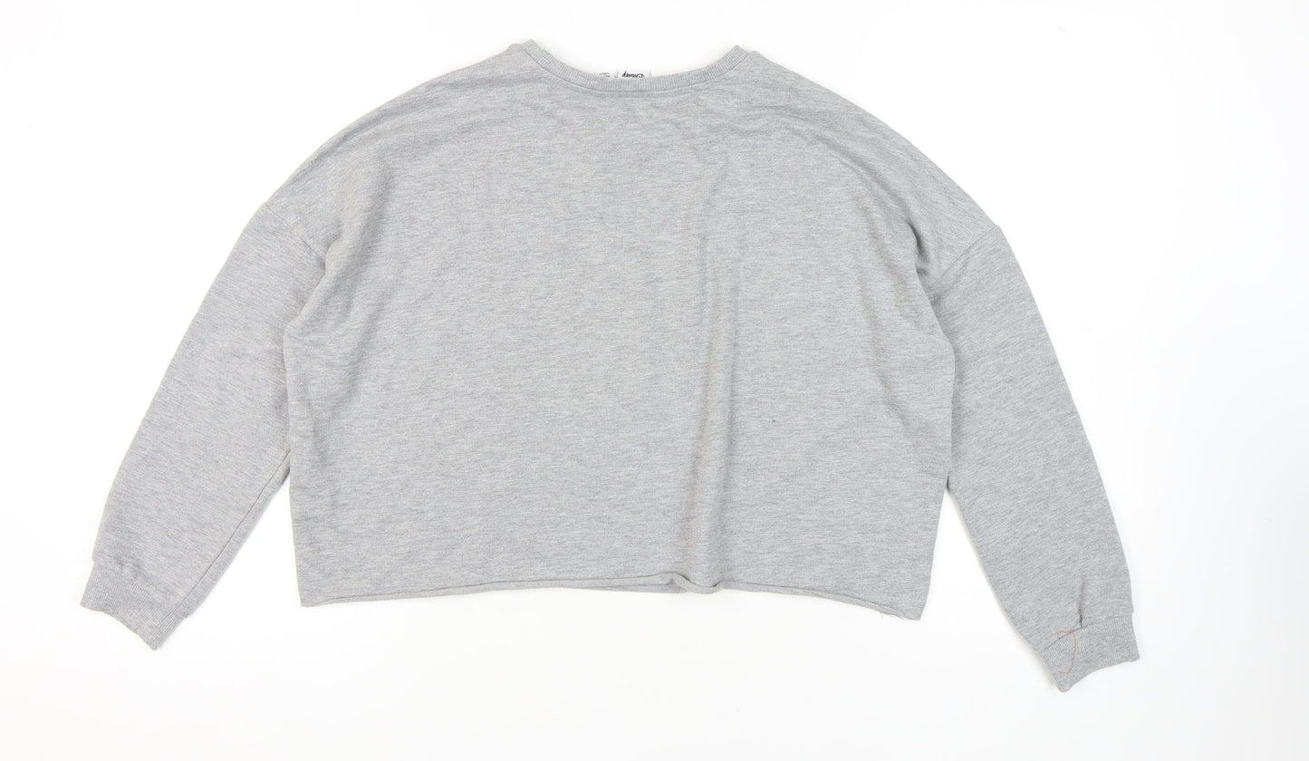 Unisex Adults UK Size M Disney Grey Pullover Sweatshirt