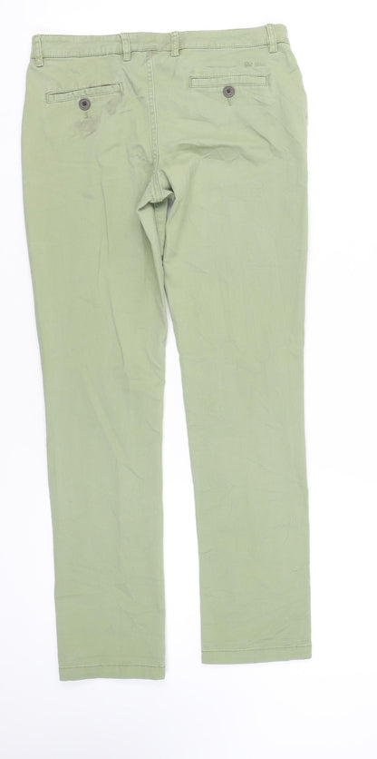 Fat Face Women's Green Chino Trousers Size 10