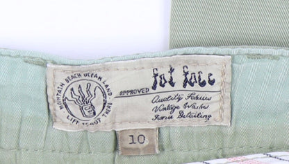 Fat Face Women's Green Chino Trousers Size 10