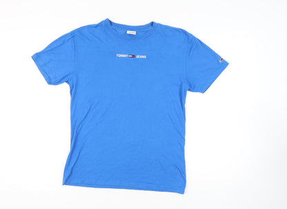 Tommy Jeans Men's Blue XS Crew Neck T-Shirt