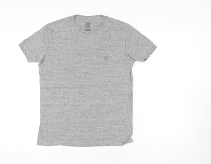 883 Police Men's Grey Crew Neck T-Shirt Medium