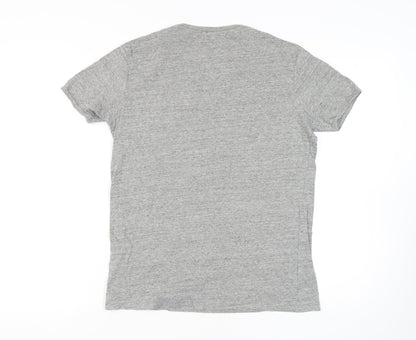 883 Police Men's Grey Crew Neck T-Shirt Medium