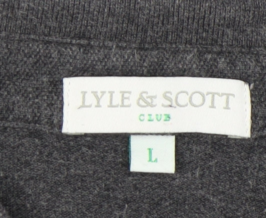Lyle & Scott Men's Grey Short Sleeve Shirt L
