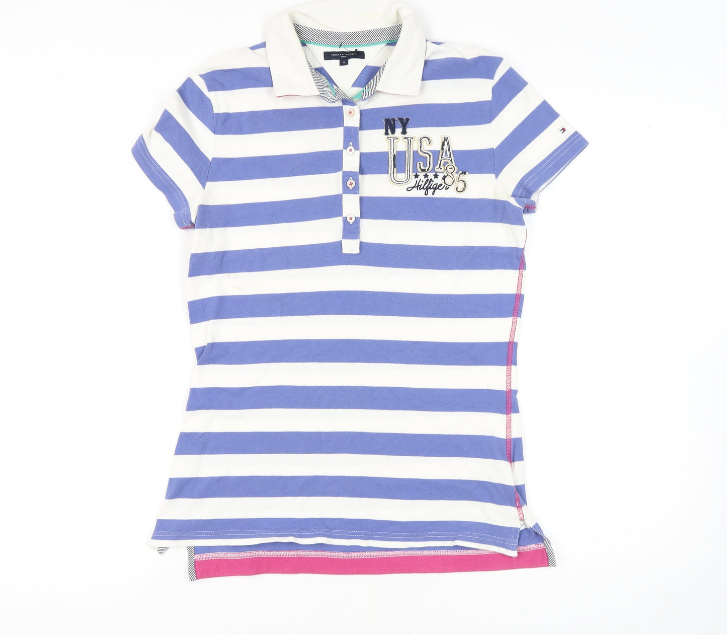 Womens UK Size M Tommy Hilfiger Blue  Polo