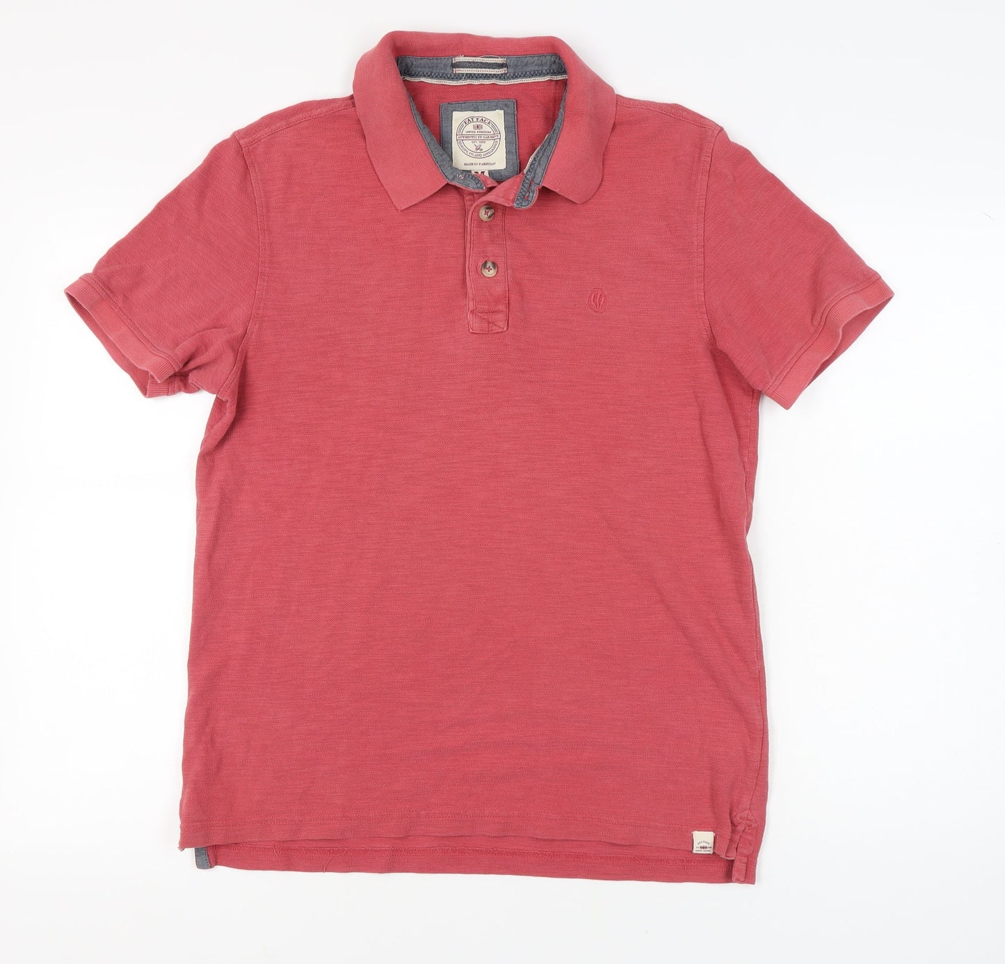 Fat Face Men's Red Polo, M, Collared Short Sleeve