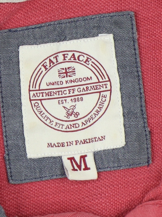 Fat Face Men's Red Polo, M, Collared Short Sleeve