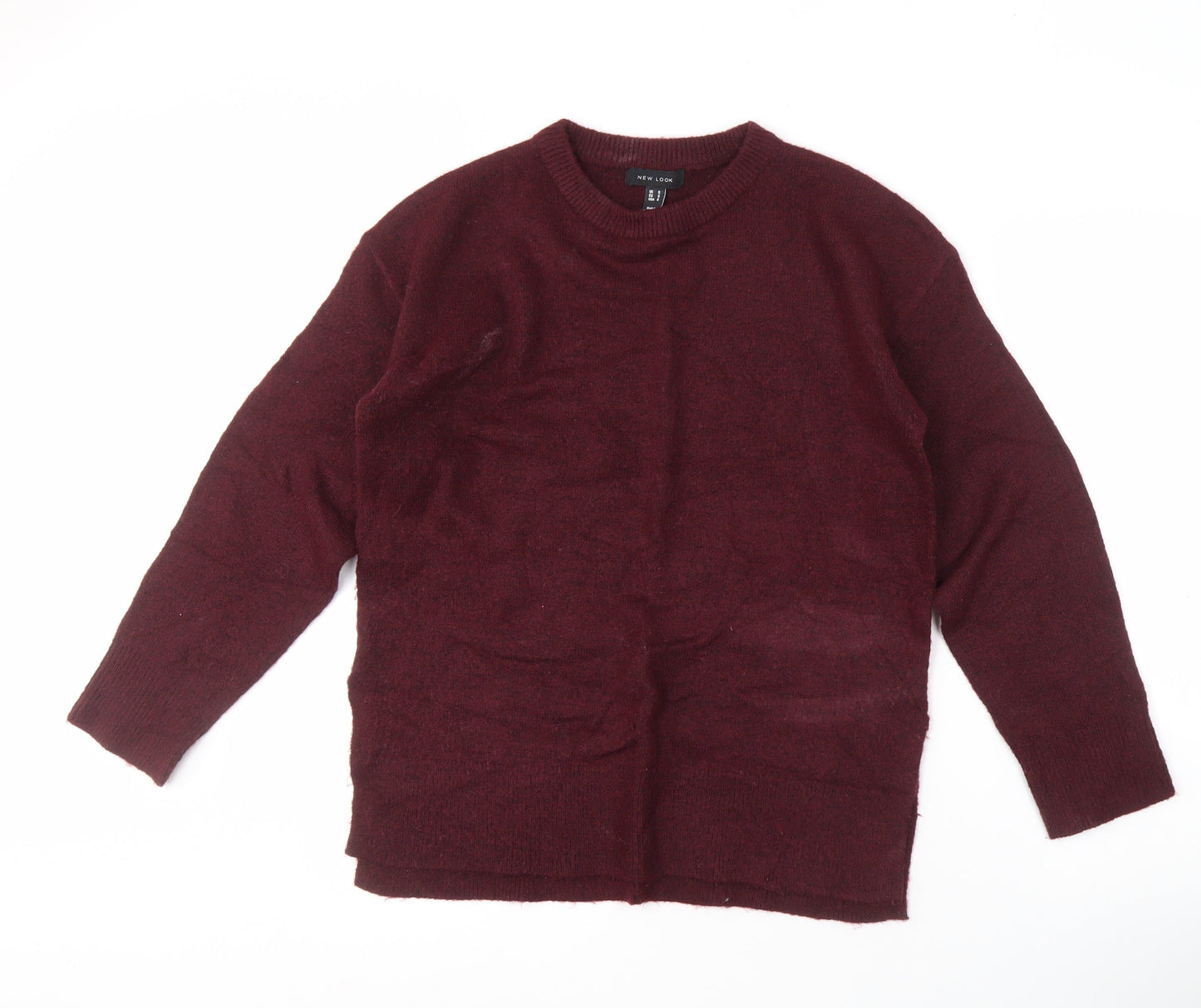 Womens UK Size S New Look Red Pullover Jumper