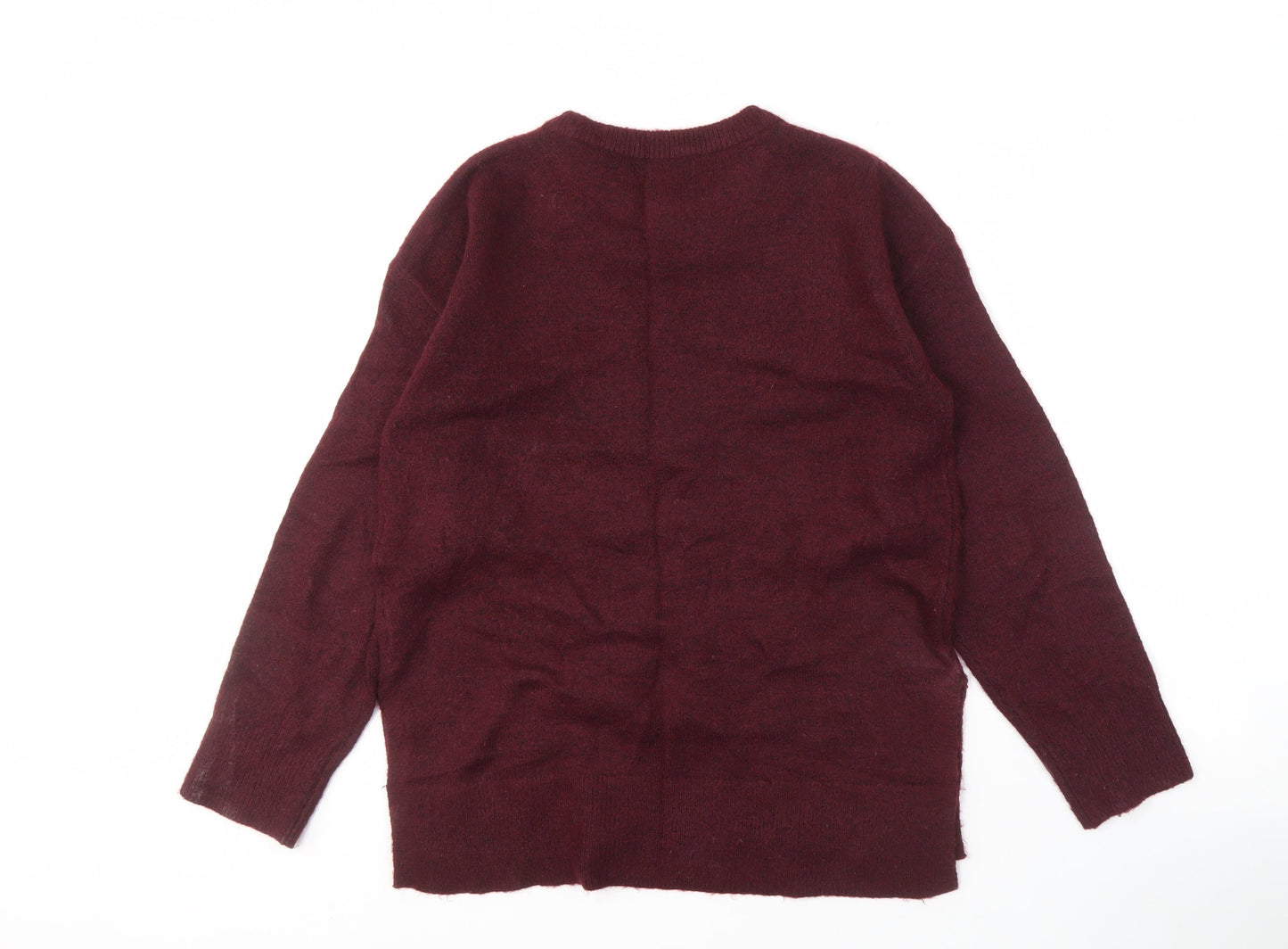 Womens UK Size S New Look Red Pullover Jumper