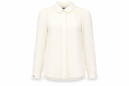 Womens UK Size 10 Warehouse Beige  Blouse