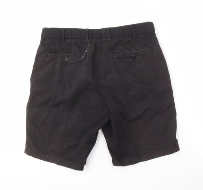 UNIQLO Men's Black Chino Shorts, Size M, Casual, Cotton