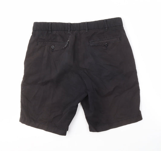UNIQLO Men's Black Chino Shorts, Size M, Casual, Cotton