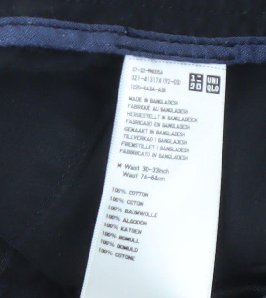 UNIQLO Men's Black Chino Shorts, Size M, Casual, Cotton