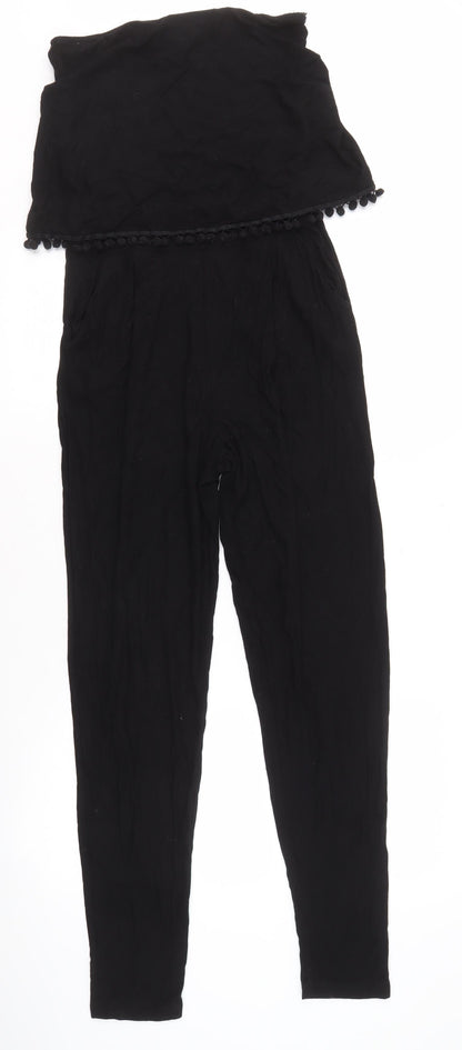 Next Women’s Black Off-Shoulder Jumpsuit UK 8