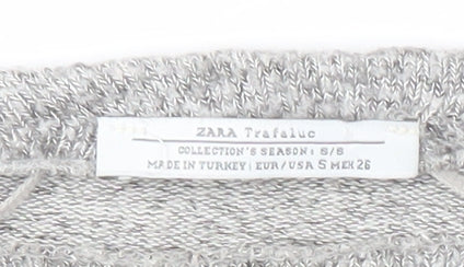 Womens UK Size S Zara Grey Pullover Jumper