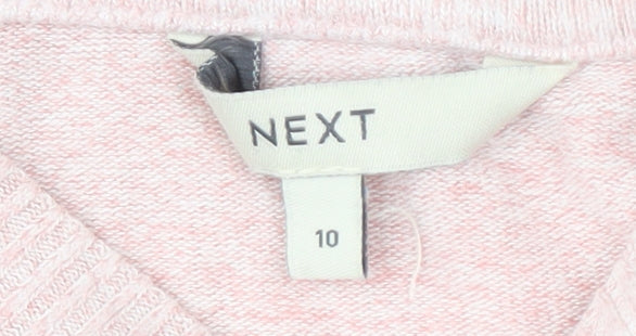 Womens UK Size 10 NEXT Pink Pullover Jumper
