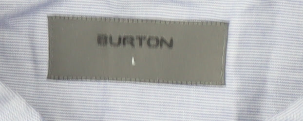 Burton Men's Blue Cotton Short Sleeve Shirt L