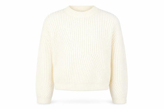 Zara Girls Ivory Acrylic Knit Pullover Jumper, Size 13-14