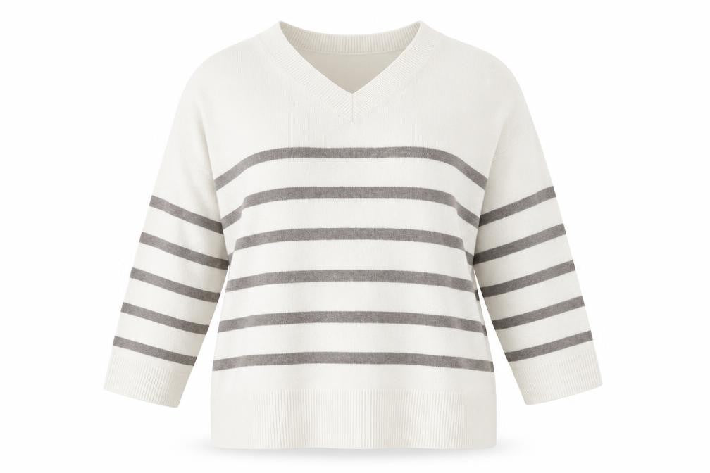 Womens UK Size XL Marks and Spencer White Pullover Jumper