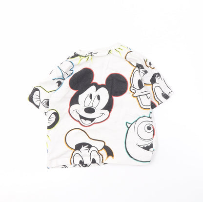Disney Boys White Graphic Print T-Shirt 9-12 Months
