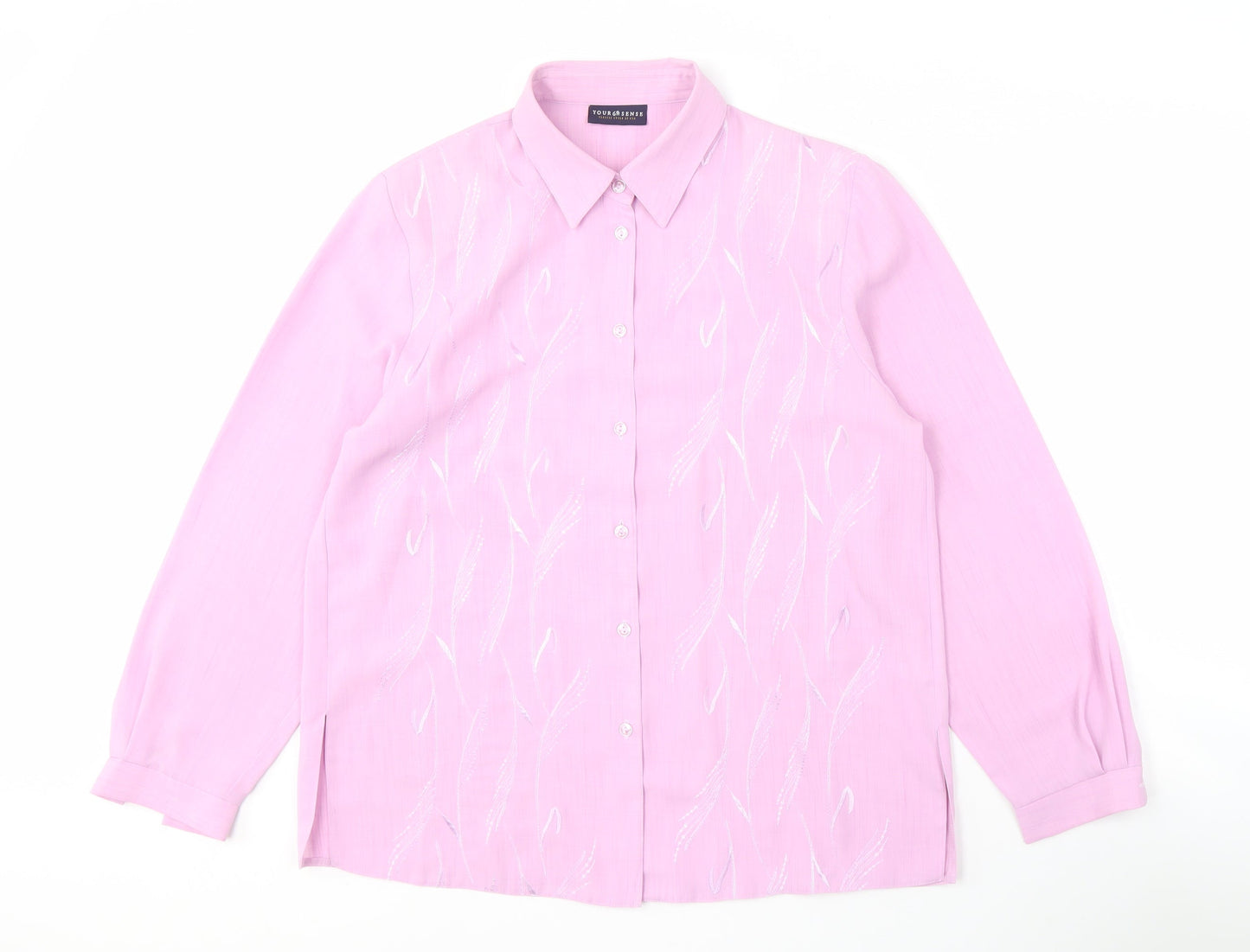 Womens UK Size 14 Your 6th Sense Pink Basic Blouse