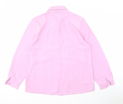Womens UK Size 14 Your 6th Sense Pink Basic Blouse