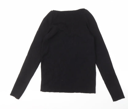 MNG Women's Black Long Sleeve Knit Top XL